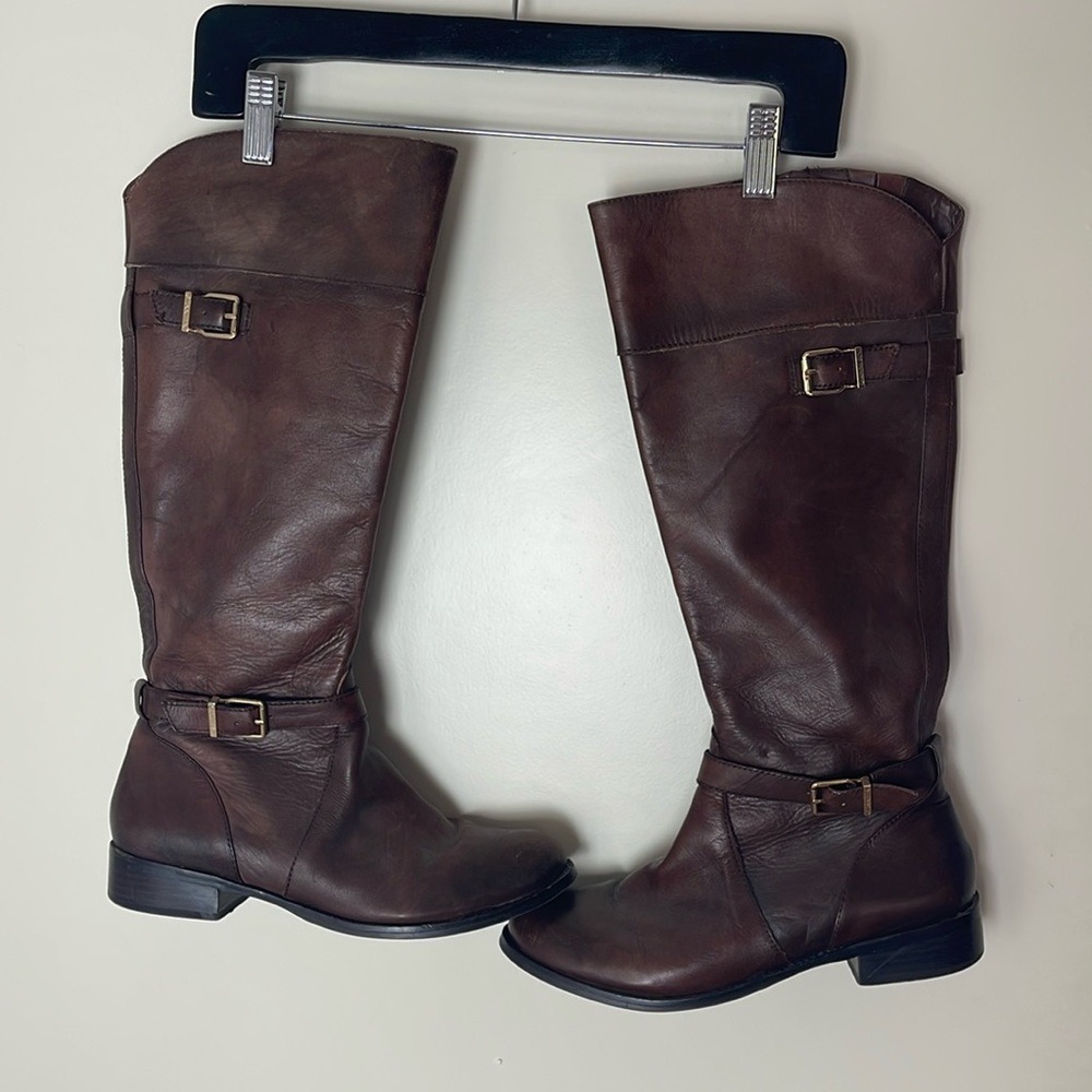 Dark Brown Gianni Bini Riding Boots Size 8.5